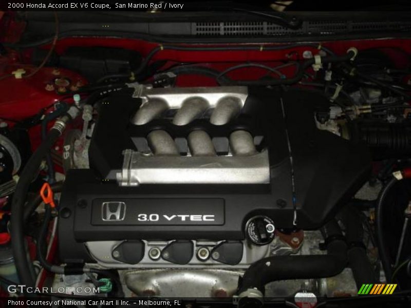 San Marino Red / Ivory 2000 Honda Accord EX V6 Coupe
