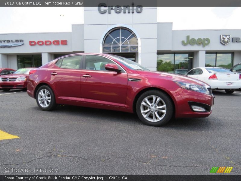 Remington Red / Gray 2013 Kia Optima LX