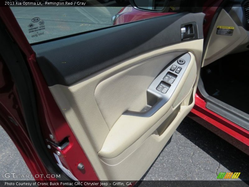 Remington Red / Gray 2013 Kia Optima LX