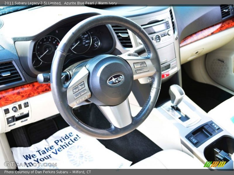 Azurite Blue Pearl / Warm Ivory 2011 Subaru Legacy 2.5i Limited