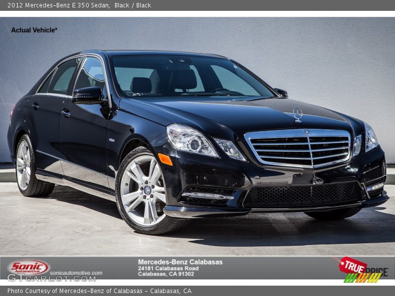 Black / Black 2012 Mercedes-Benz E 350 Sedan