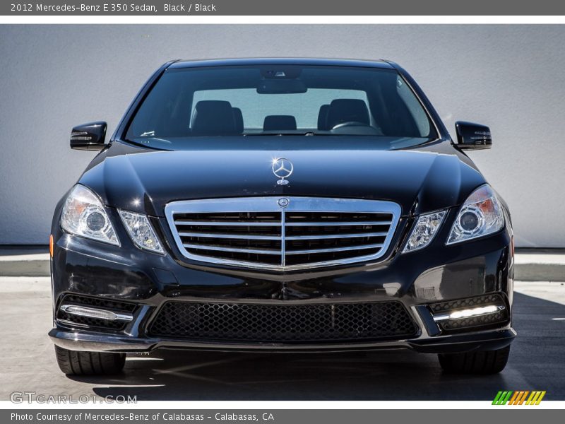 Black / Black 2012 Mercedes-Benz E 350 Sedan