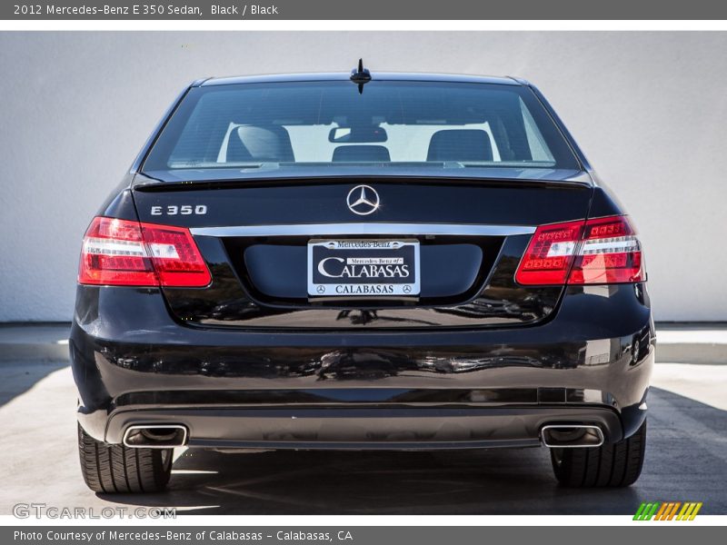 Black / Black 2012 Mercedes-Benz E 350 Sedan