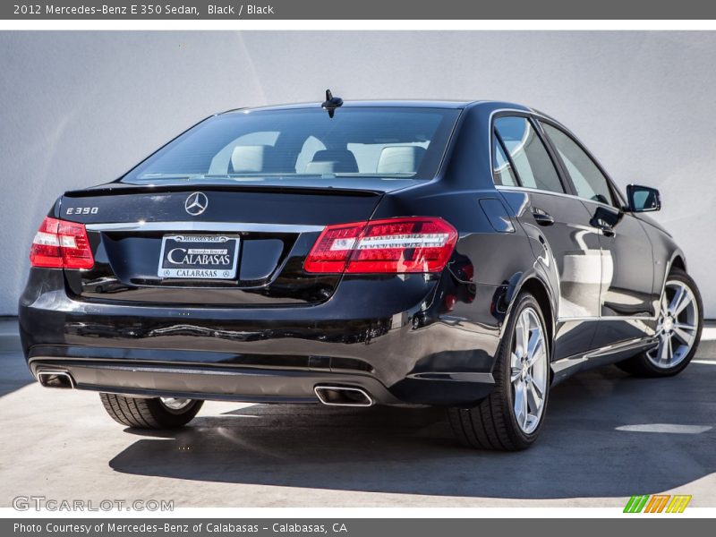 Black / Black 2012 Mercedes-Benz E 350 Sedan