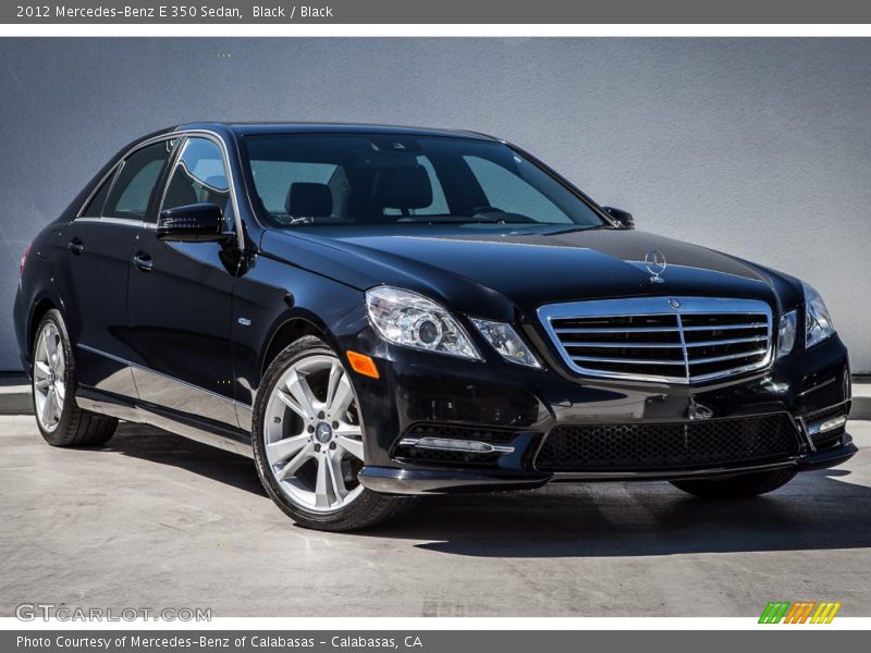 Black / Black 2012 Mercedes-Benz E 350 Sedan