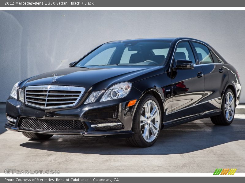 Black / Black 2012 Mercedes-Benz E 350 Sedan