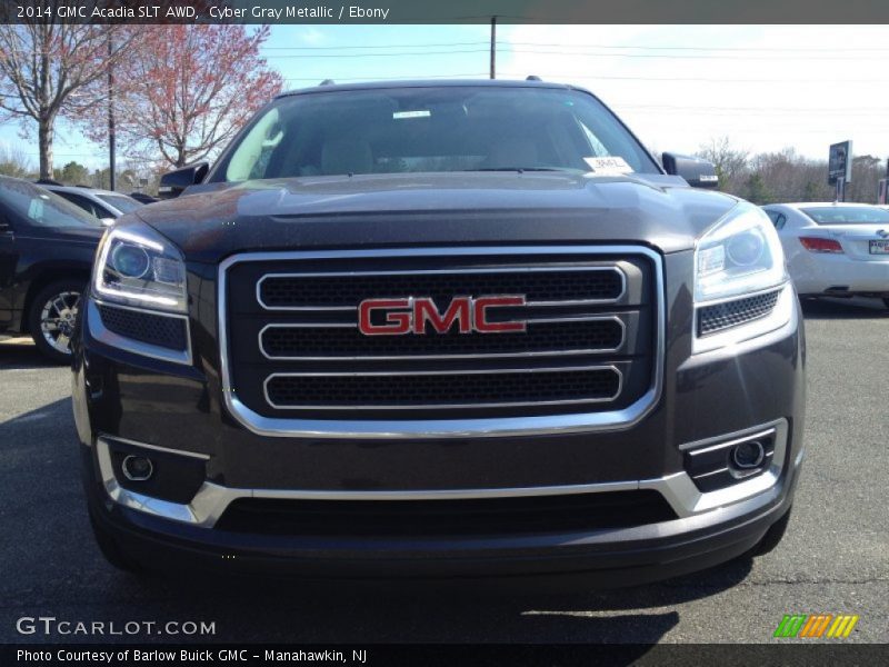 Cyber Gray Metallic / Ebony 2014 GMC Acadia SLT AWD