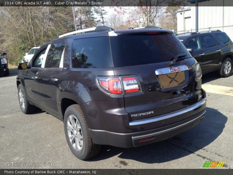 Cyber Gray Metallic / Ebony 2014 GMC Acadia SLT AWD