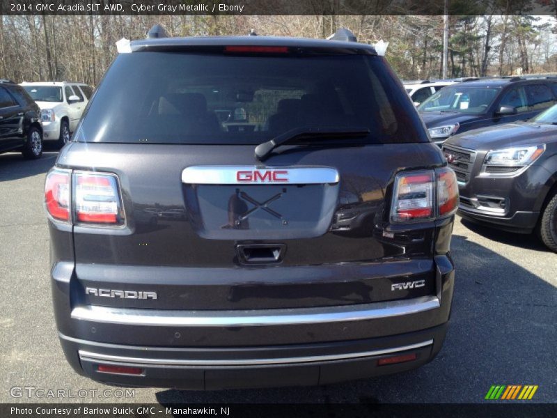Cyber Gray Metallic / Ebony 2014 GMC Acadia SLT AWD