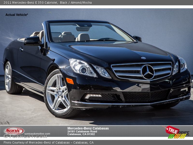 Black / Almond/Mocha 2011 Mercedes-Benz E 350 Cabriolet