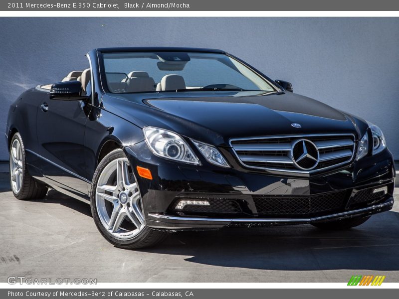 Black / Almond/Mocha 2011 Mercedes-Benz E 350 Cabriolet