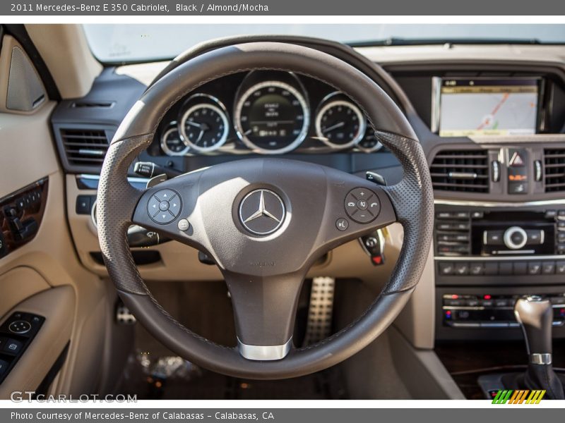 Black / Almond/Mocha 2011 Mercedes-Benz E 350 Cabriolet