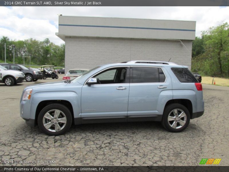 Silver Sky Metallic / Jet Black 2014 GMC Terrain SLT AWD