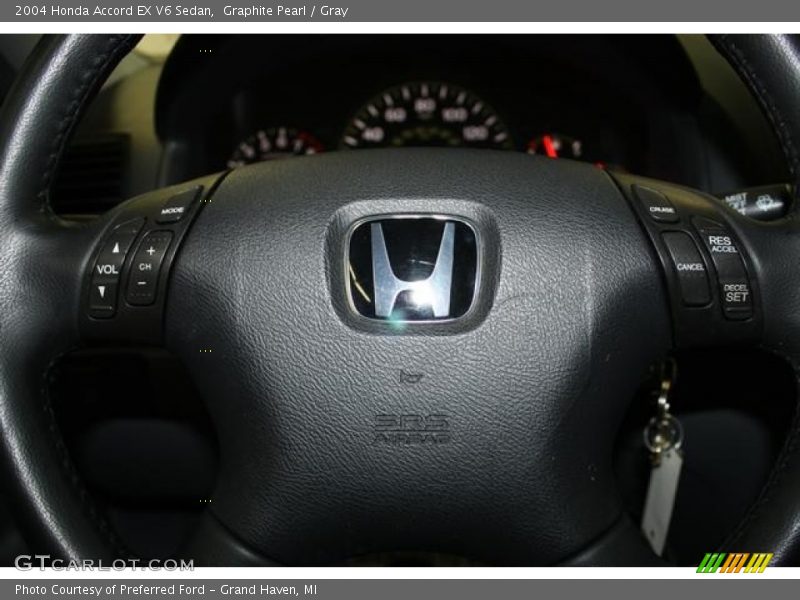 Graphite Pearl / Gray 2004 Honda Accord EX V6 Sedan