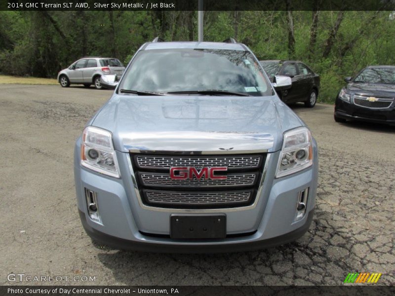 Silver Sky Metallic / Jet Black 2014 GMC Terrain SLT AWD
