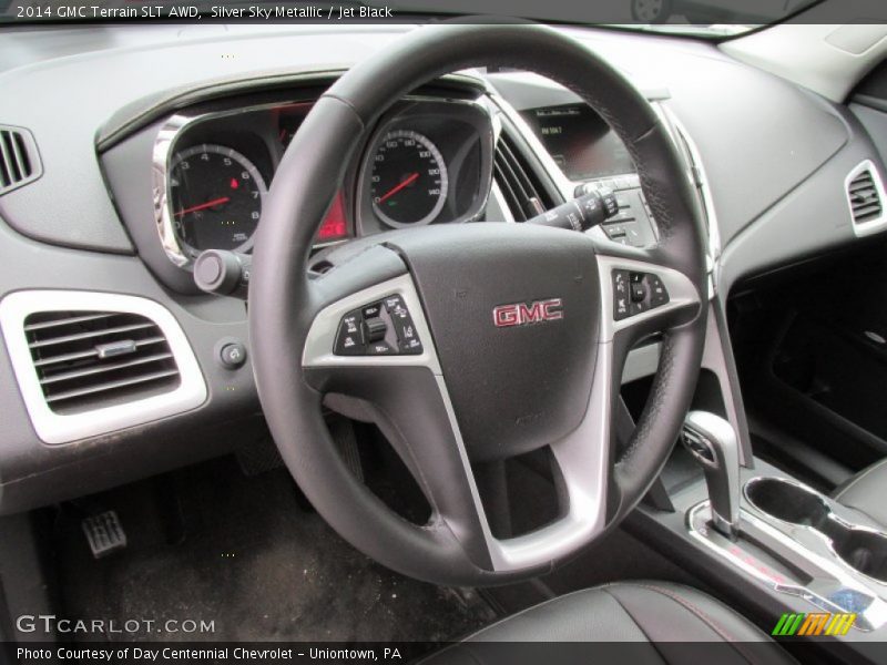 Silver Sky Metallic / Jet Black 2014 GMC Terrain SLT AWD
