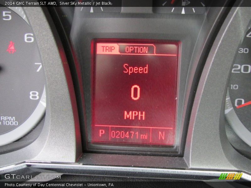 Silver Sky Metallic / Jet Black 2014 GMC Terrain SLT AWD