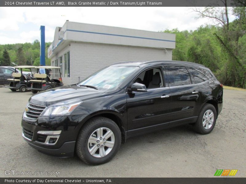 Black Granite Metallic / Dark Titanium/Light Titanium 2014 Chevrolet Traverse LT AWD