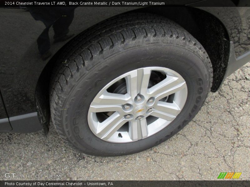 Black Granite Metallic / Dark Titanium/Light Titanium 2014 Chevrolet Traverse LT AWD