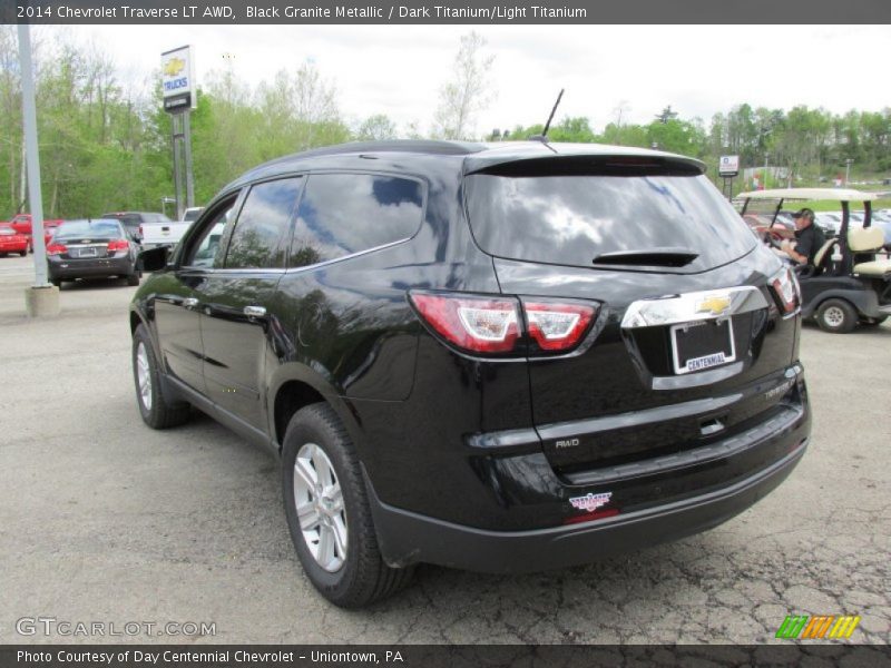 Black Granite Metallic / Dark Titanium/Light Titanium 2014 Chevrolet Traverse LT AWD