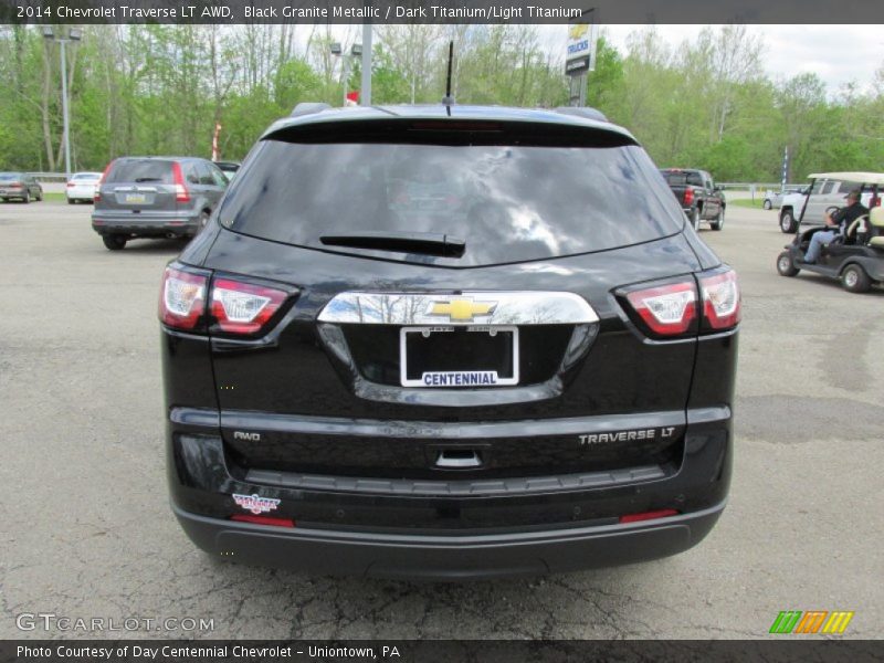 Black Granite Metallic / Dark Titanium/Light Titanium 2014 Chevrolet Traverse LT AWD