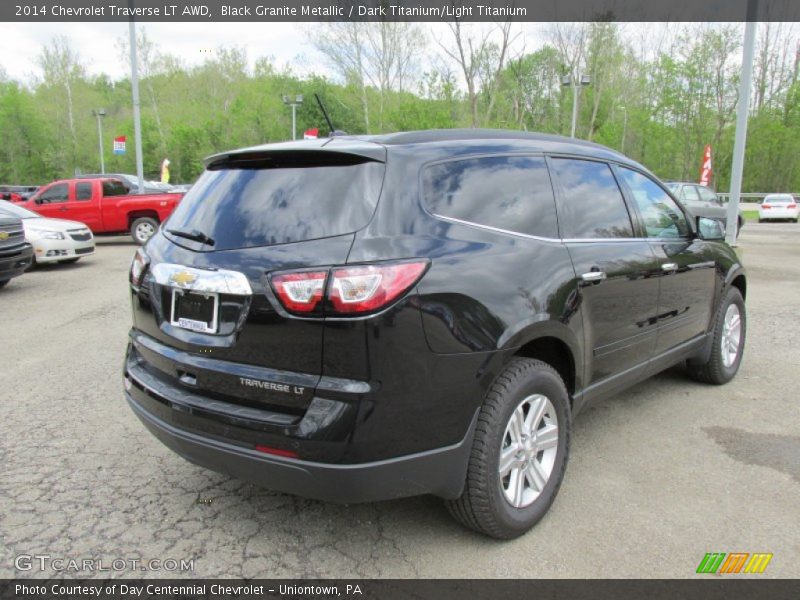 Black Granite Metallic / Dark Titanium/Light Titanium 2014 Chevrolet Traverse LT AWD