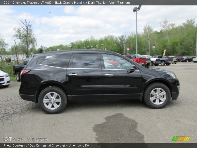 Black Granite Metallic / Dark Titanium/Light Titanium 2014 Chevrolet Traverse LT AWD