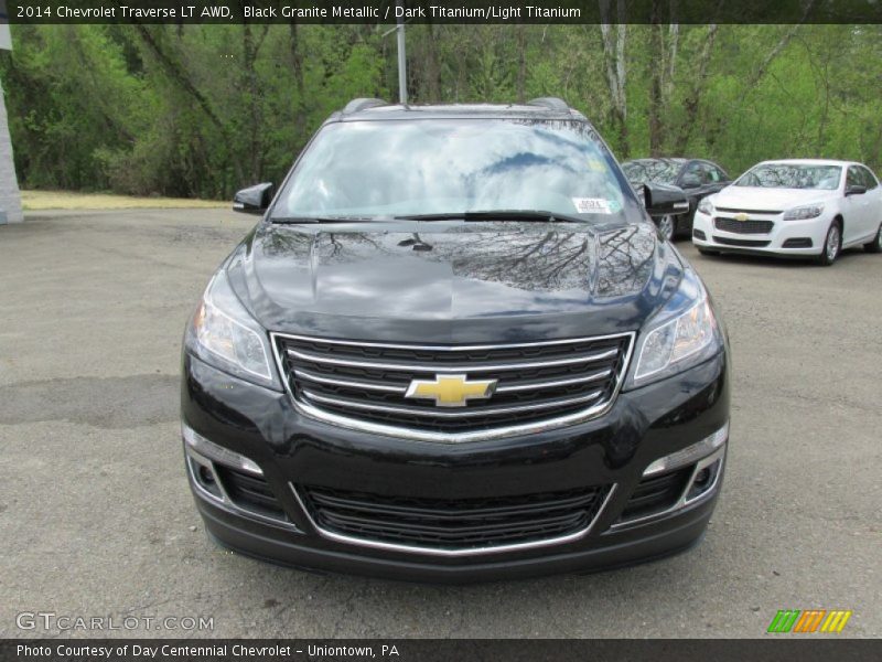 Black Granite Metallic / Dark Titanium/Light Titanium 2014 Chevrolet Traverse LT AWD