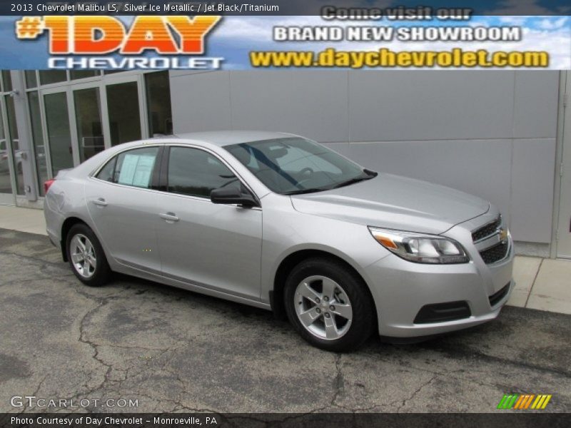 Silver Ice Metallic / Jet Black/Titanium 2013 Chevrolet Malibu LS