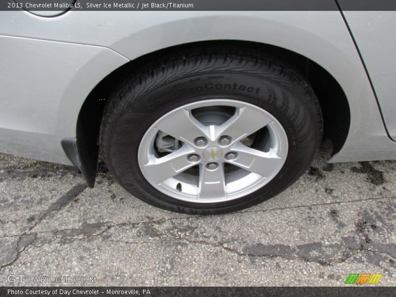 Silver Ice Metallic / Jet Black/Titanium 2013 Chevrolet Malibu LS