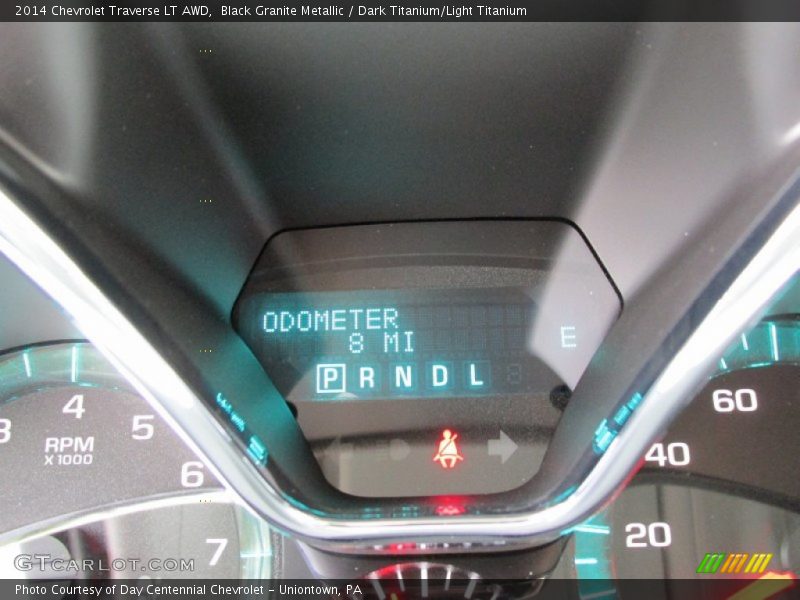 Black Granite Metallic / Dark Titanium/Light Titanium 2014 Chevrolet Traverse LT AWD