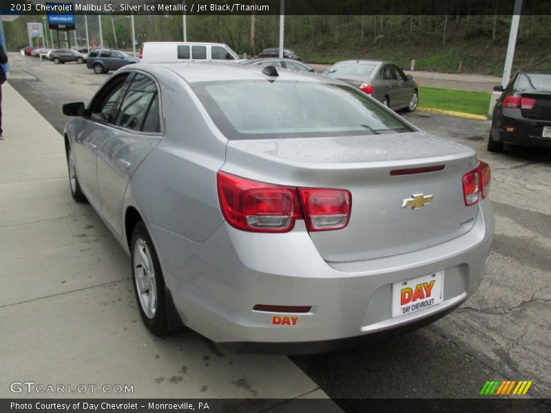 Silver Ice Metallic / Jet Black/Titanium 2013 Chevrolet Malibu LS