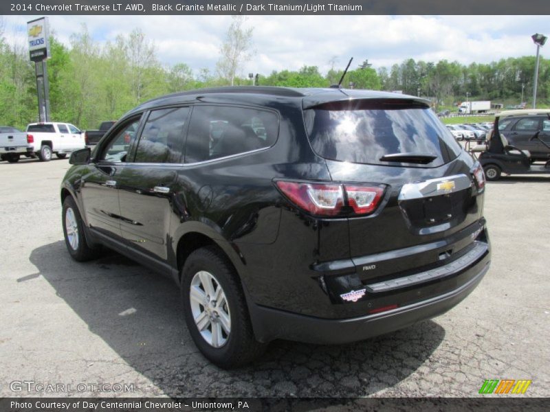 Black Granite Metallic / Dark Titanium/Light Titanium 2014 Chevrolet Traverse LT AWD