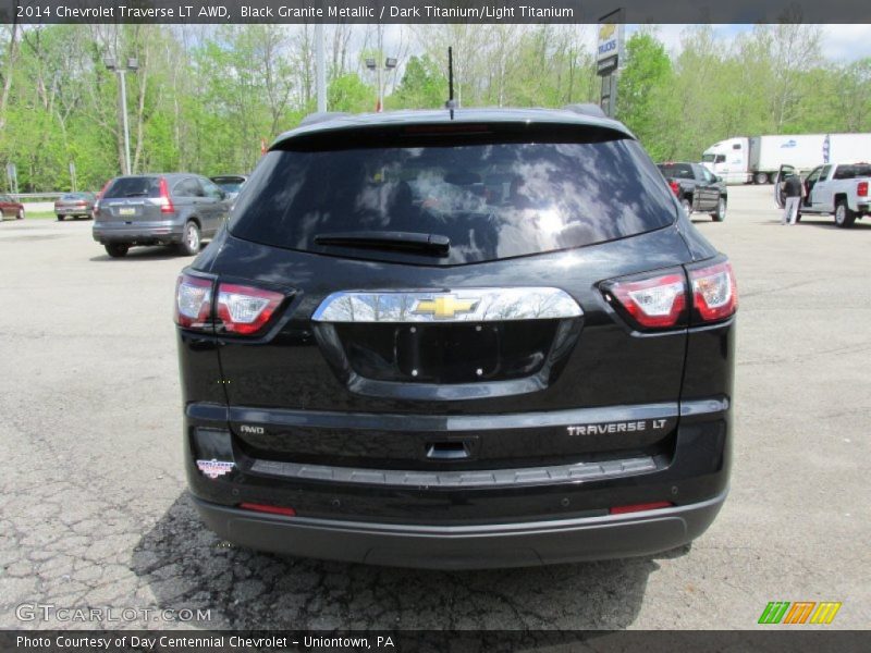 Black Granite Metallic / Dark Titanium/Light Titanium 2014 Chevrolet Traverse LT AWD