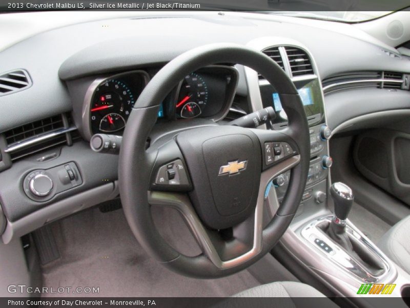 Silver Ice Metallic / Jet Black/Titanium 2013 Chevrolet Malibu LS