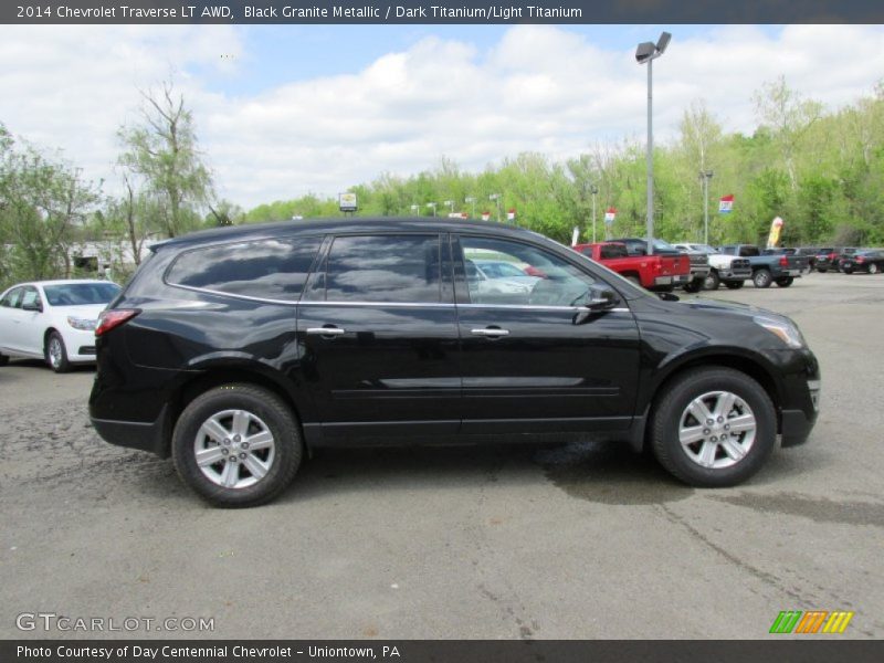 Black Granite Metallic / Dark Titanium/Light Titanium 2014 Chevrolet Traverse LT AWD