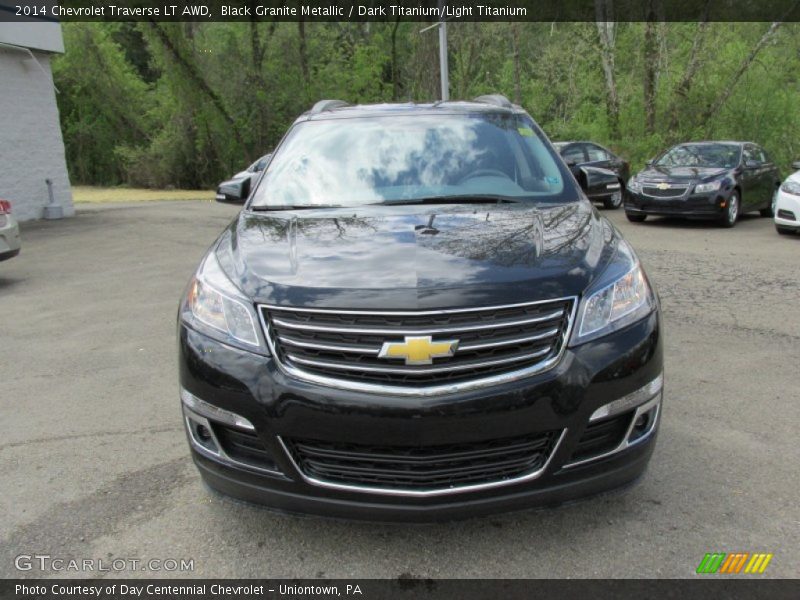 Black Granite Metallic / Dark Titanium/Light Titanium 2014 Chevrolet Traverse LT AWD