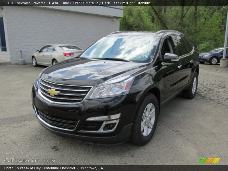 Black Granite Metallic / Dark Titanium/Light Titanium 2014 Chevrolet Traverse LT AWD