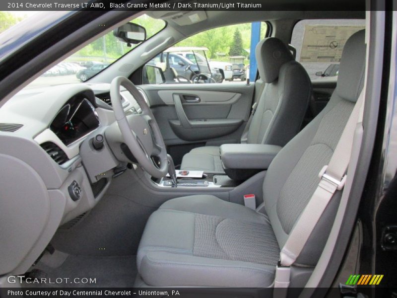 Black Granite Metallic / Dark Titanium/Light Titanium 2014 Chevrolet Traverse LT AWD