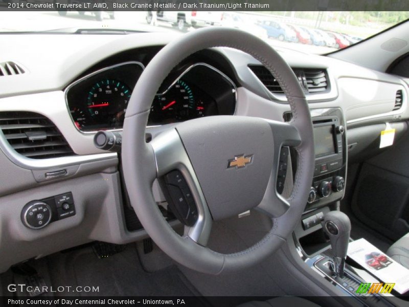 Black Granite Metallic / Dark Titanium/Light Titanium 2014 Chevrolet Traverse LT AWD