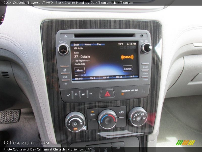 Black Granite Metallic / Dark Titanium/Light Titanium 2014 Chevrolet Traverse LT AWD