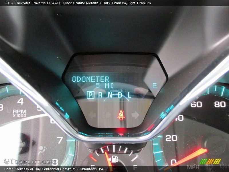 Black Granite Metallic / Dark Titanium/Light Titanium 2014 Chevrolet Traverse LT AWD