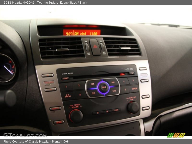 Ebony Black / Black 2012 Mazda MAZDA6 i Touring Sedan