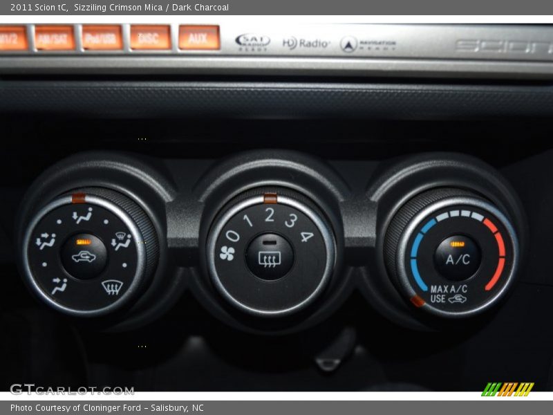 Sizziling Crimson Mica / Dark Charcoal 2011 Scion tC