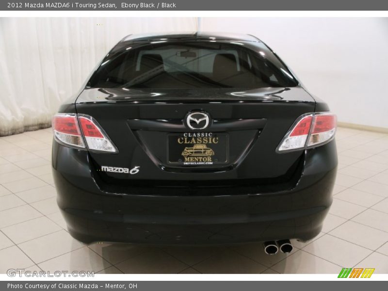 Ebony Black / Black 2012 Mazda MAZDA6 i Touring Sedan