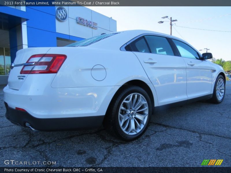 White Platinum Tri-Coat / Charcoal Black 2013 Ford Taurus Limited