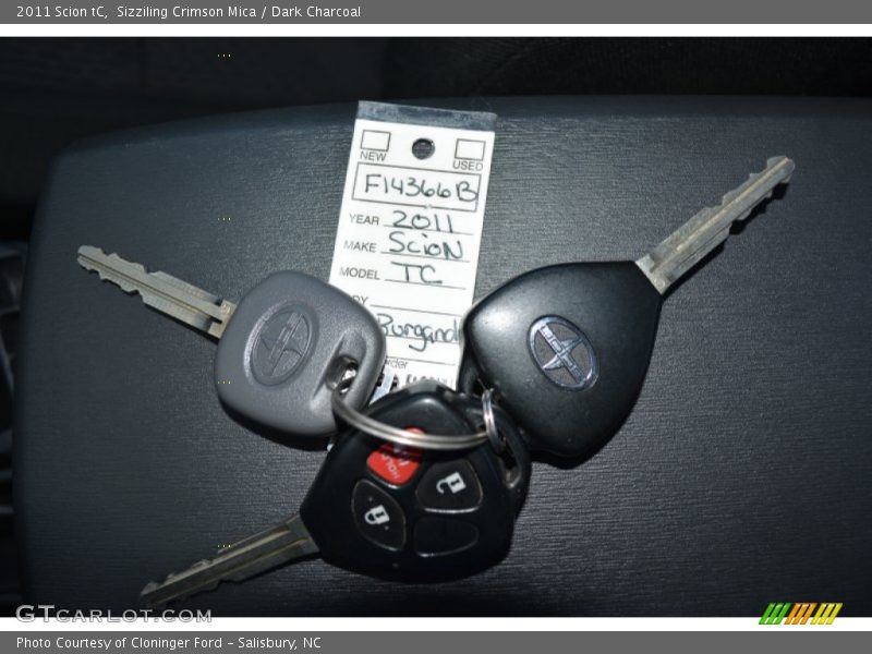 Sizziling Crimson Mica / Dark Charcoal 2011 Scion tC