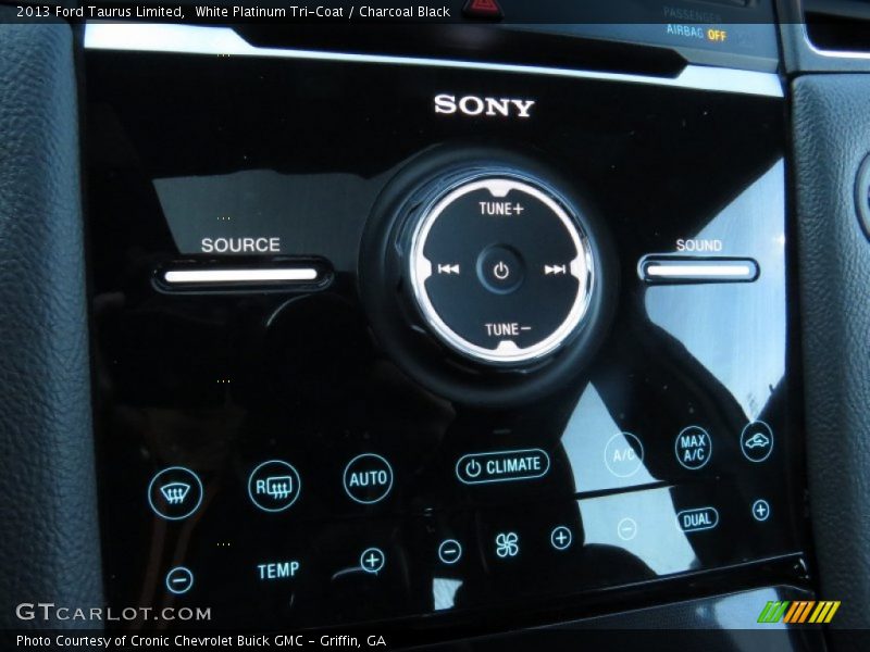 White Platinum Tri-Coat / Charcoal Black 2013 Ford Taurus Limited