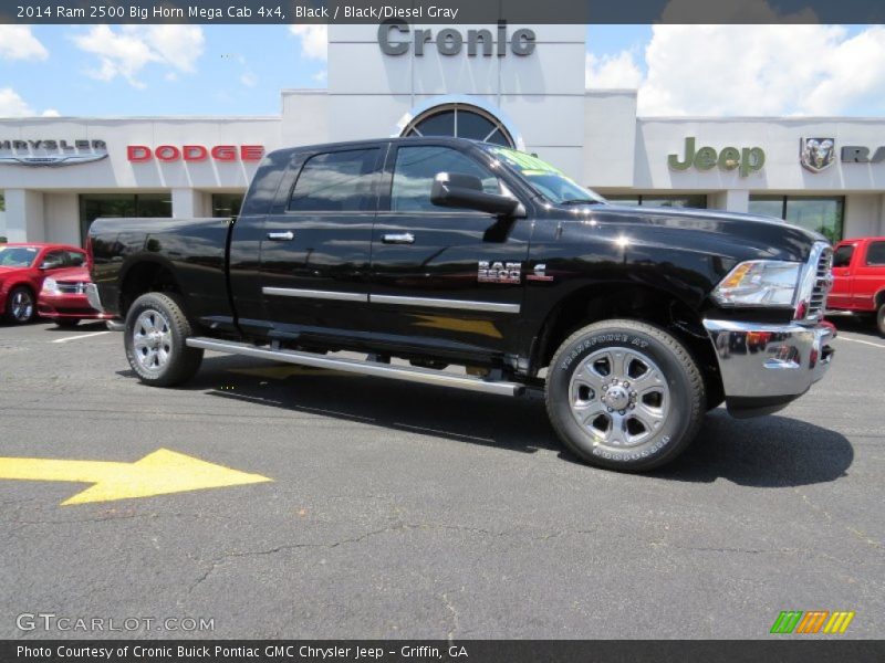 Black / Black/Diesel Gray 2014 Ram 2500 Big Horn Mega Cab 4x4