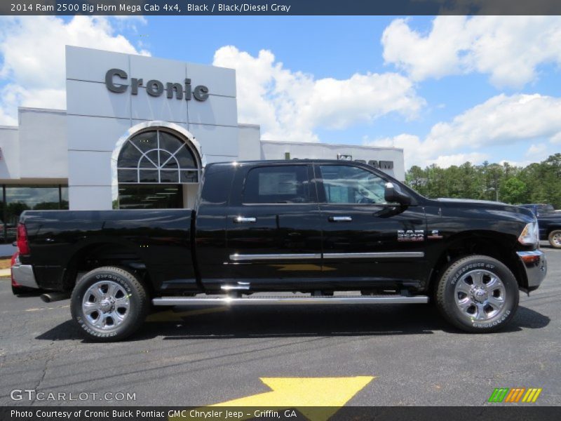 Black / Black/Diesel Gray 2014 Ram 2500 Big Horn Mega Cab 4x4